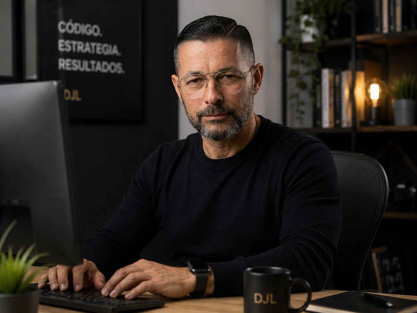 David Jiménez Llanes trabajando en sus proyectos web